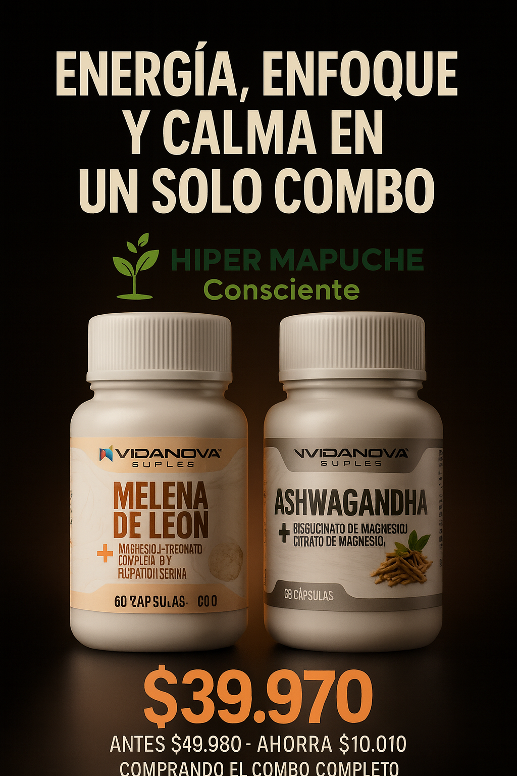⭐️⭐️⭐️⭐️⭐️
Equilibrio, claridad y bienestar natural en cada cápsula