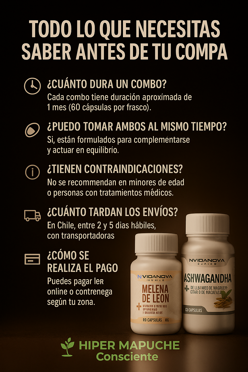 ⭐️⭐️⭐️⭐️⭐️
Equilibrio, claridad y bienestar natural en cada cápsula