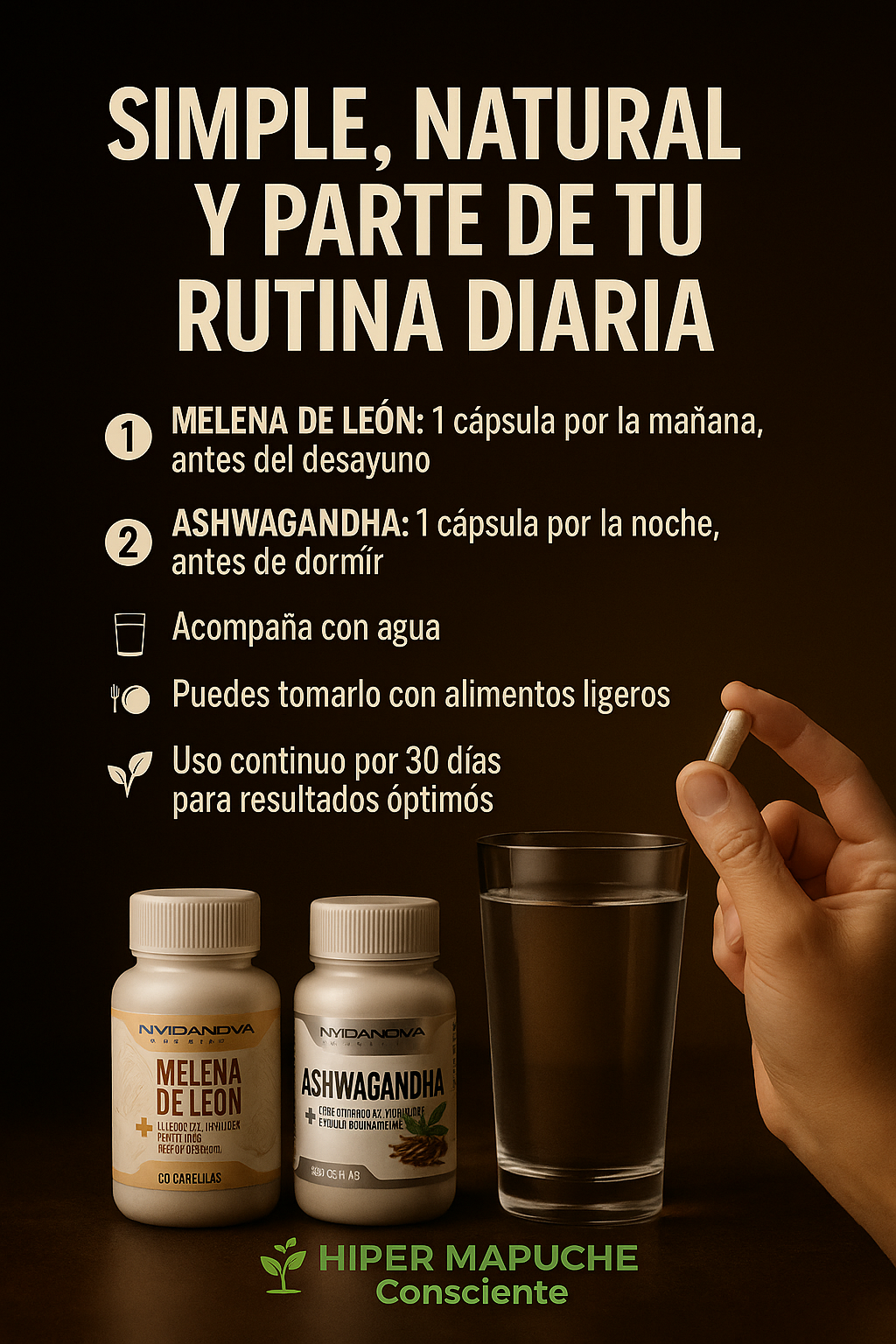 ⭐️⭐️⭐️⭐️⭐️
Equilibrio, claridad y bienestar natural en cada cápsula