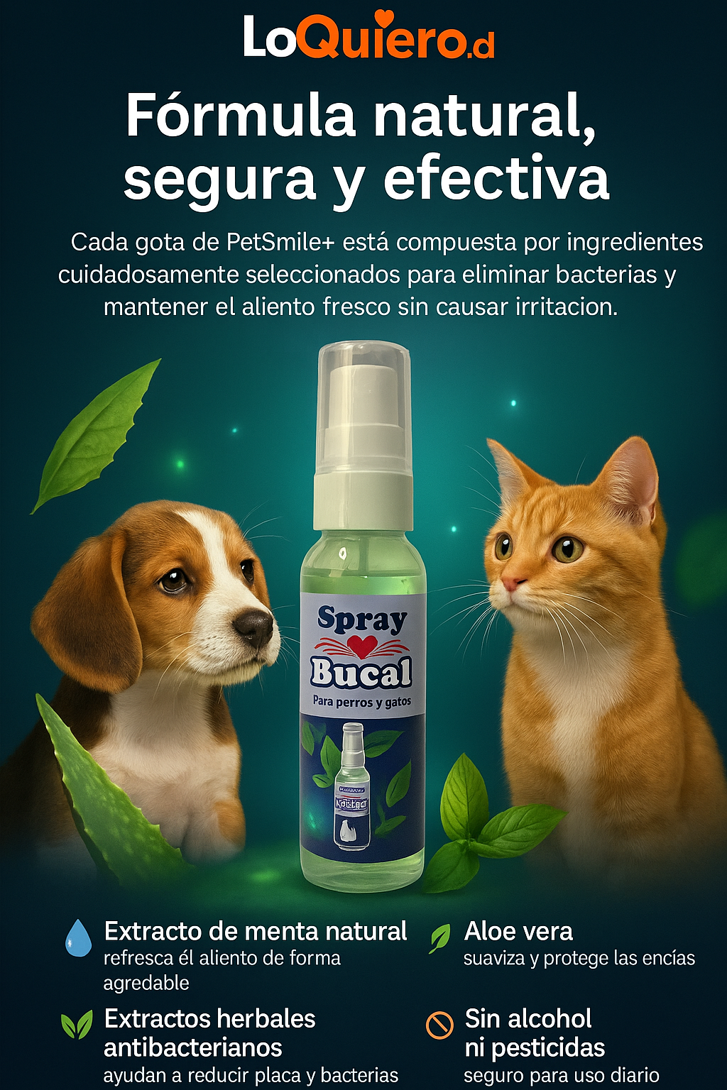 PetSmile+ 100ml/ Frescura en el aliento y Salud en sus dientes ⭐⭐⭐⭐⭐