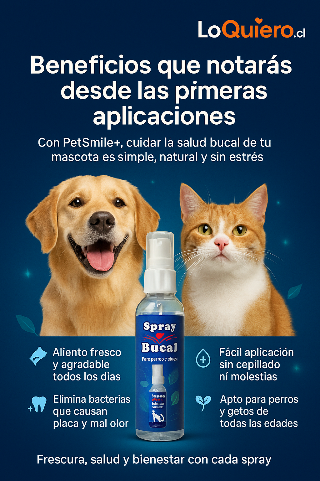 PetSmile+ 100ml/ Frescura en el aliento y Salud en sus dientes ⭐⭐⭐⭐⭐
