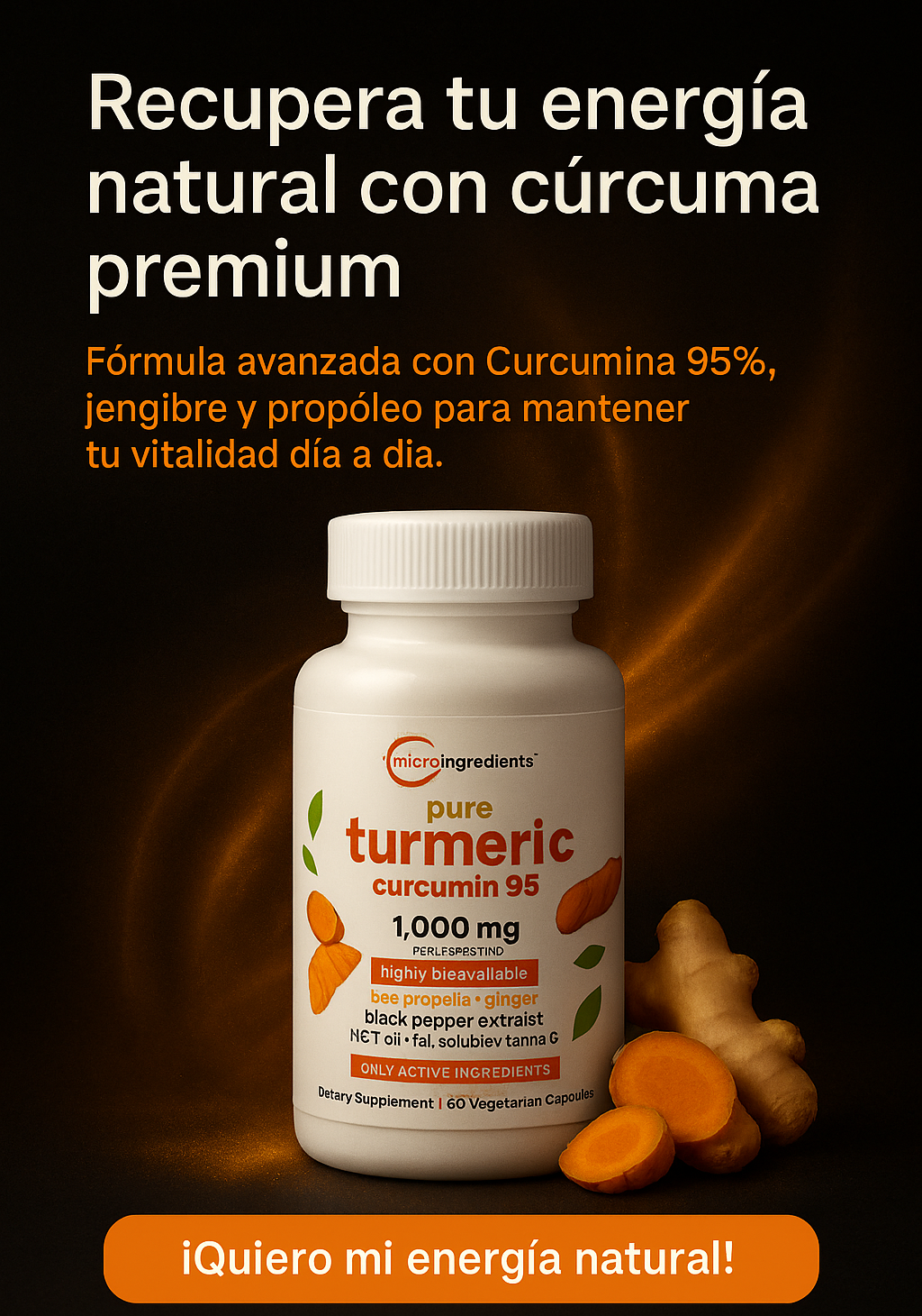 Cúrcuma + Curcumina 97% Original / Alivio Natural en Cápsulas LABORATORIO EE.UU. ⭐️⭐️⭐️⭐️⭐️