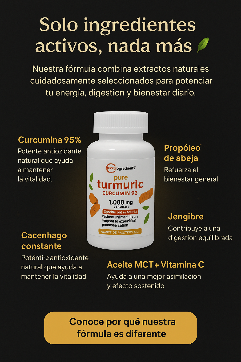 Cúrcuma + Curcumina 97% Original / Alivio Natural en Cápsulas LABORATORIO EE.UU. ⭐️⭐️⭐️⭐️⭐️