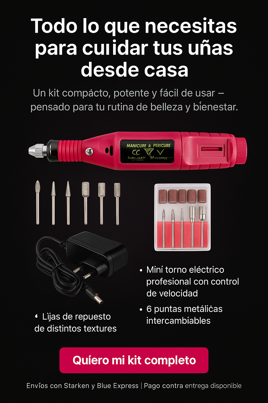 Kit Premium de Manicure y Pedicure Pro