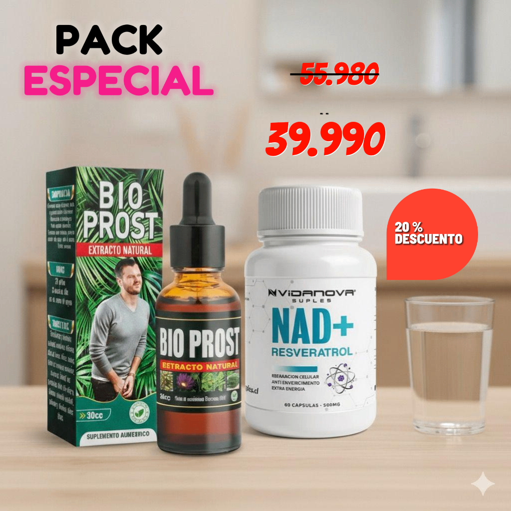 Pack Hombre SALUD URINARIA Y LONGEVIDAD