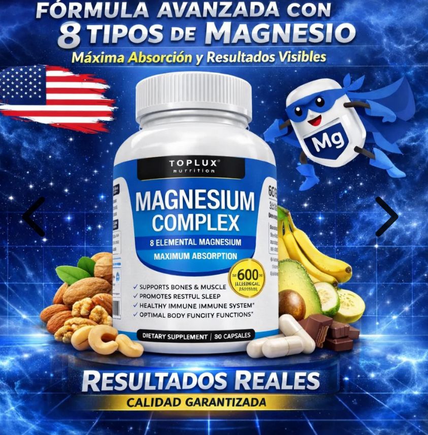 Magnesium-Complex™ 600mg – 60 cápsulas Original | Energía, descanso y recuperación 💊