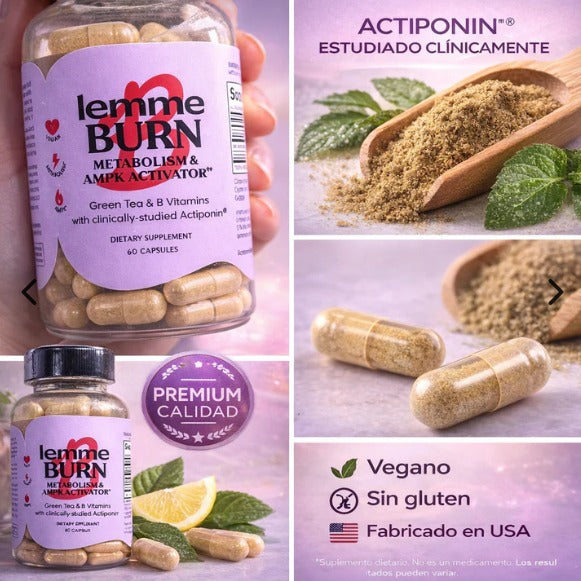 Lemme Burn – Activa tu Metabolismo y Potencia tu Energía Natural 🔥 ★ ★ ★ ★ ★ 128 reseñas