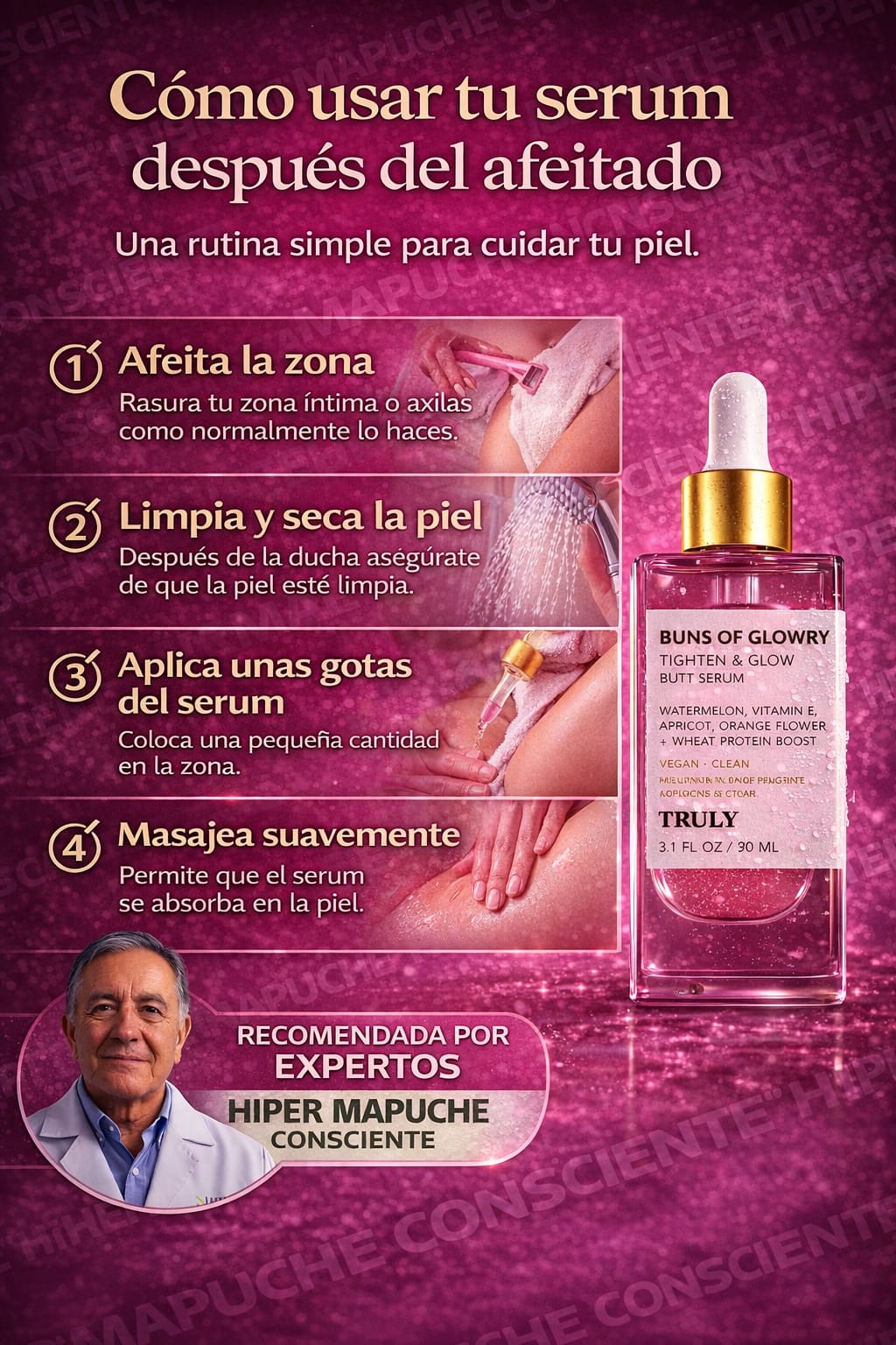 TRULY Serum post-afeitado para zona íntima y axilas 💖